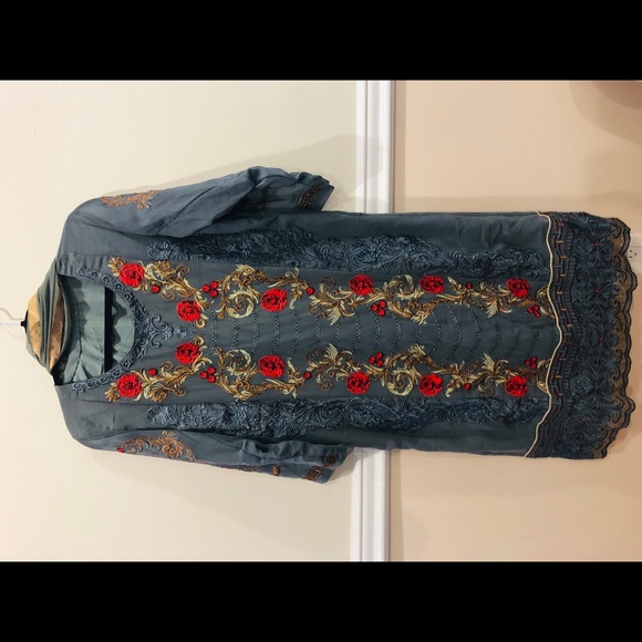 Indian Pakistani Embroidery salwar Kameez suit - Picture 5 of 5